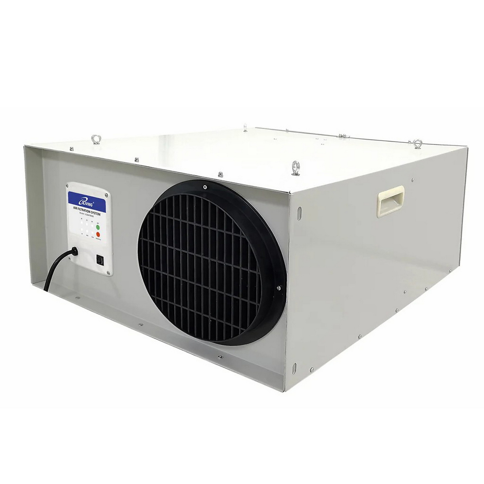 iLiving Air Filtration System Fan — 3-Speed, 1025 CFM, Remote Control, Hanging or Wheeled, Dust Collector, Model# ILG8AF8000